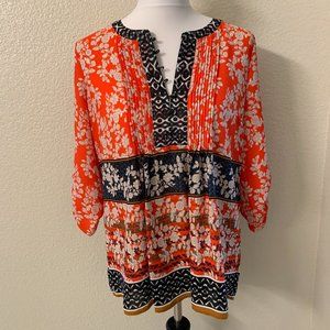 Daniel Rainn Orange/Blue Top